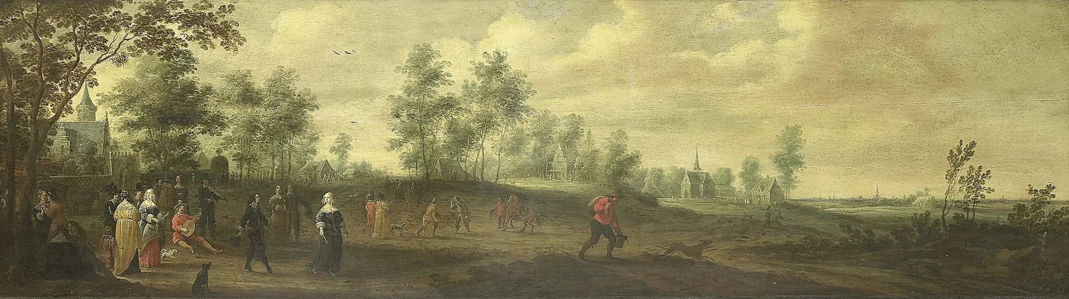 Paesaggio con coppia danzante Rijksmuseum
